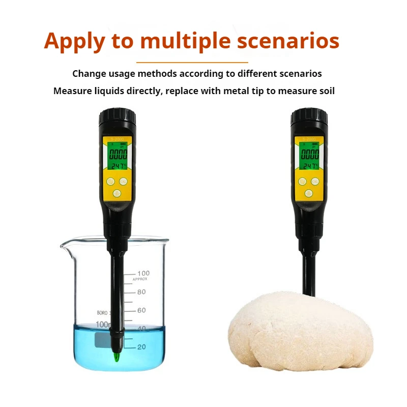 เครื่องวัดค่า pH ดินความแม่นยำสูง ปี 2026 พร้อมตัวควบคุมผ่านแอปพลิเคชัน สำหรับทดสอบค่า pH ดินในสวนดอกไม้และพืช