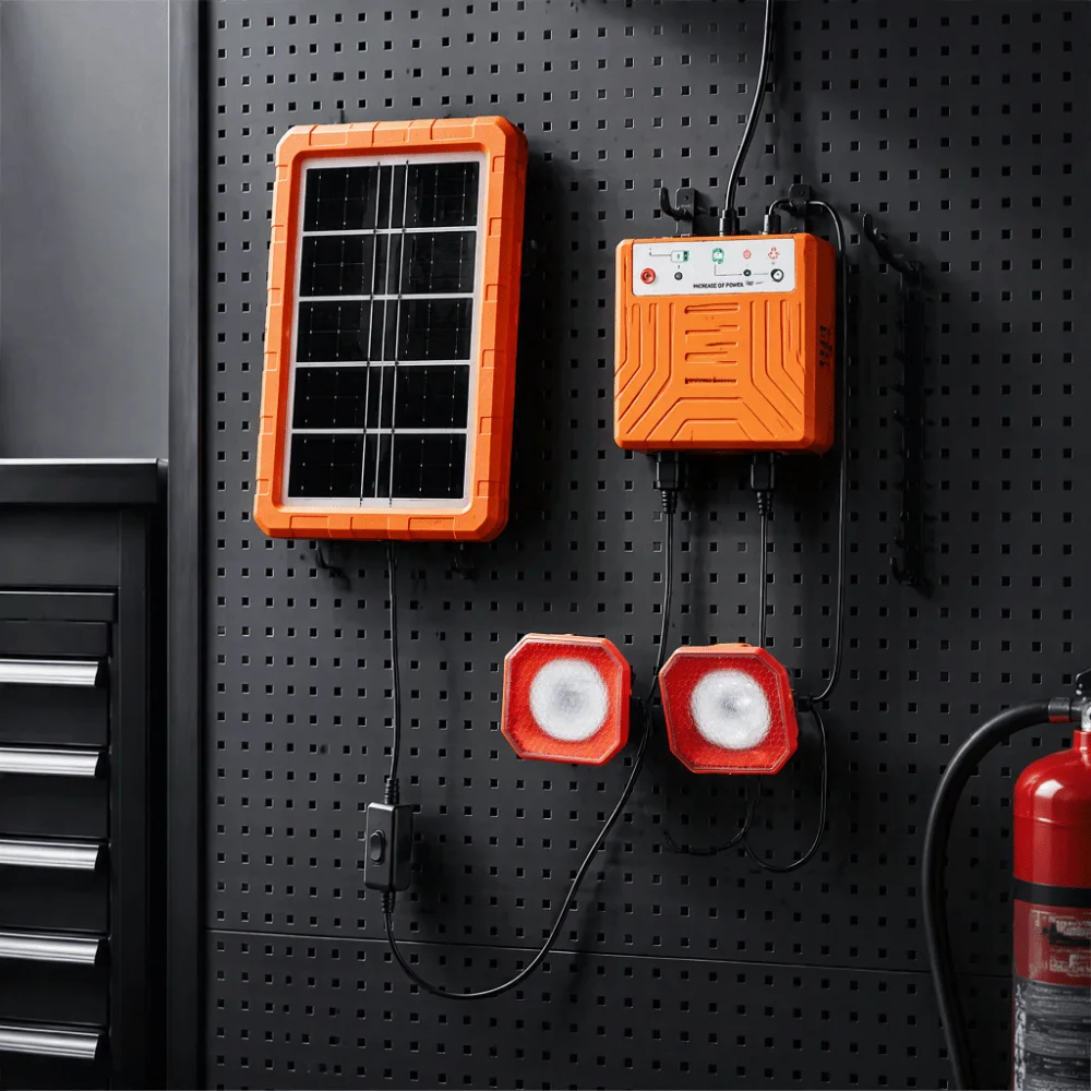 Portable Solar Power Station Recyclable Type-C Charging Port Solar Lighting Kit DIY Accessories 2W Solar Panel