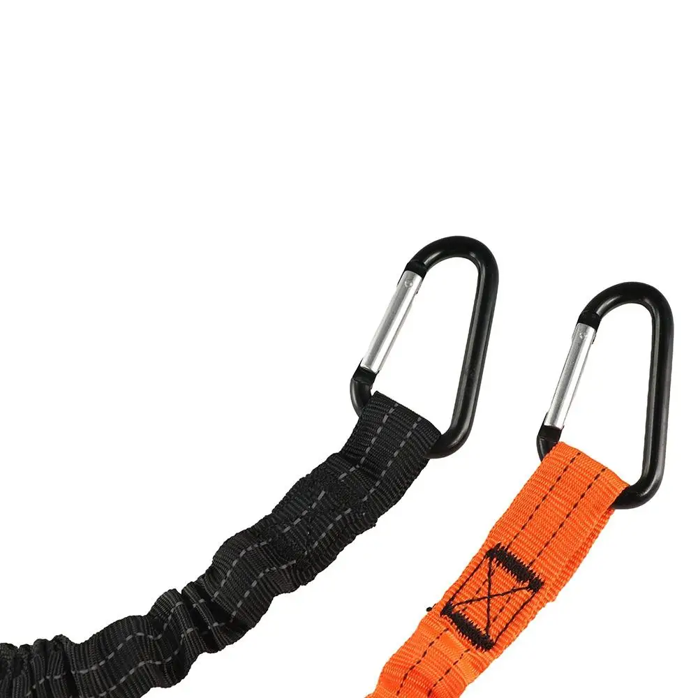 Description Picture 3 of itemWith Carabiner Hook Safety Bungee Tether Anti-Falling Climbing Working Tool Safety Rope Nylon Aerial Work Tool Lanyard