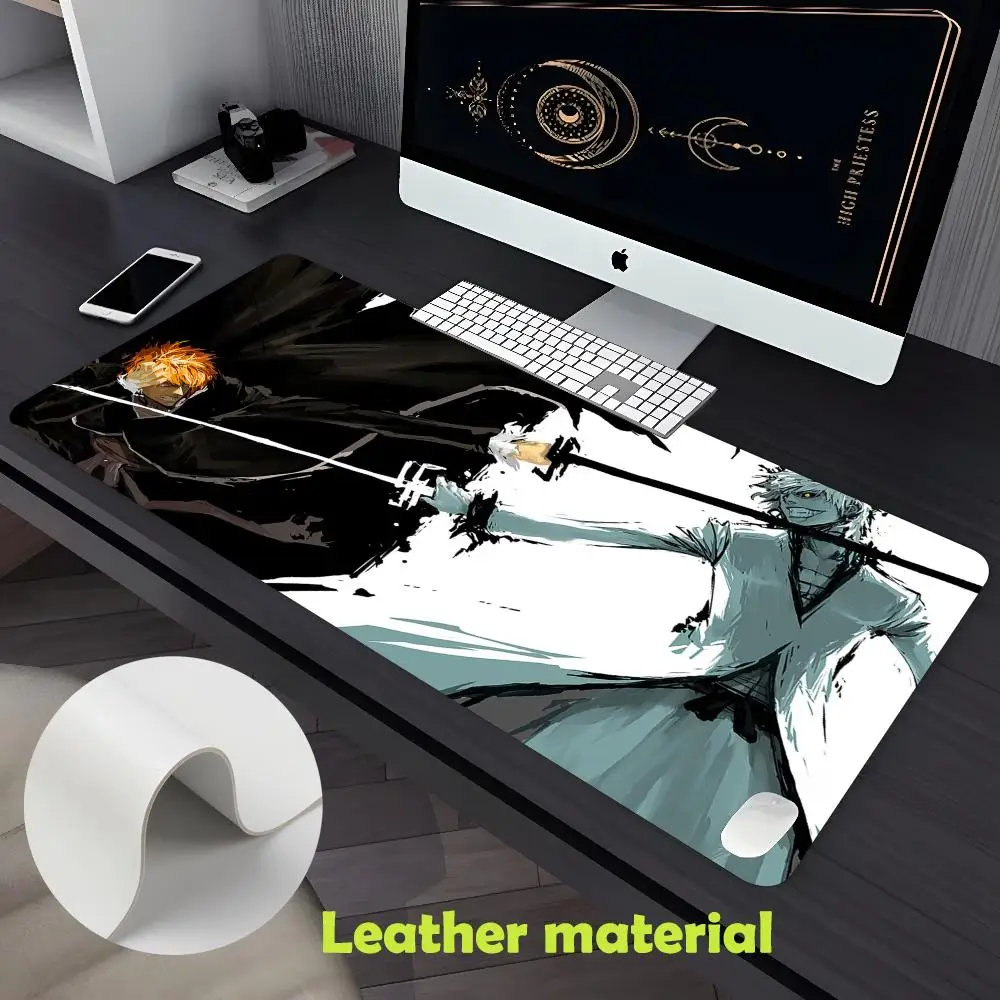 Bleach Mouse Pad Large Gaming Pad XXL Desk Mat Non Slip Double Sided PU Game Mouse Computer Leather Keyboard Mat