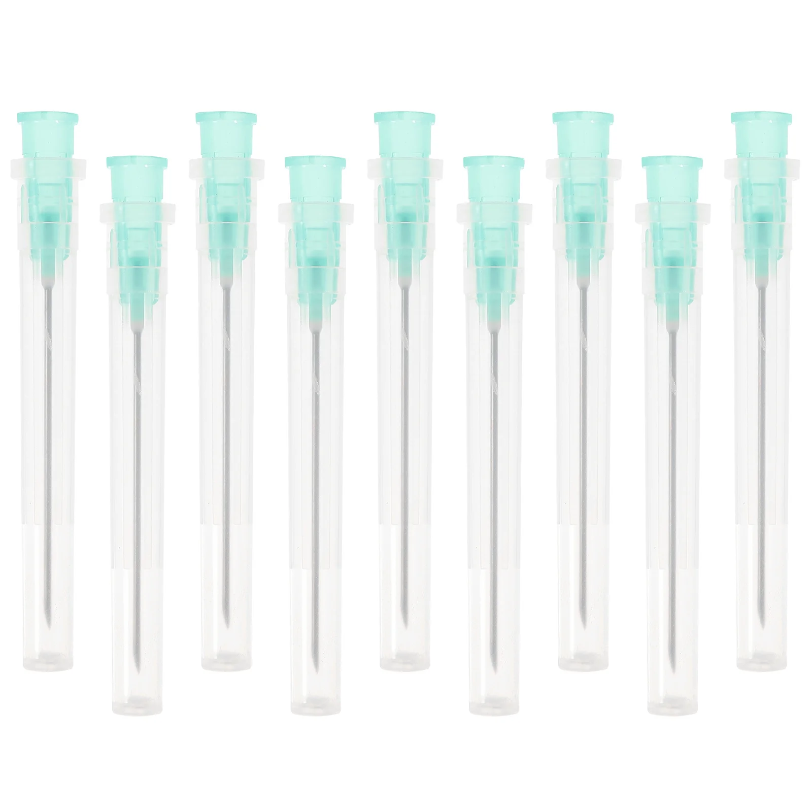 

100 pcs Dispensing Needles With Covers 22G 1 Inch Metal Liquid Tips For Lab Experiments Laboratory Accessories Needles For