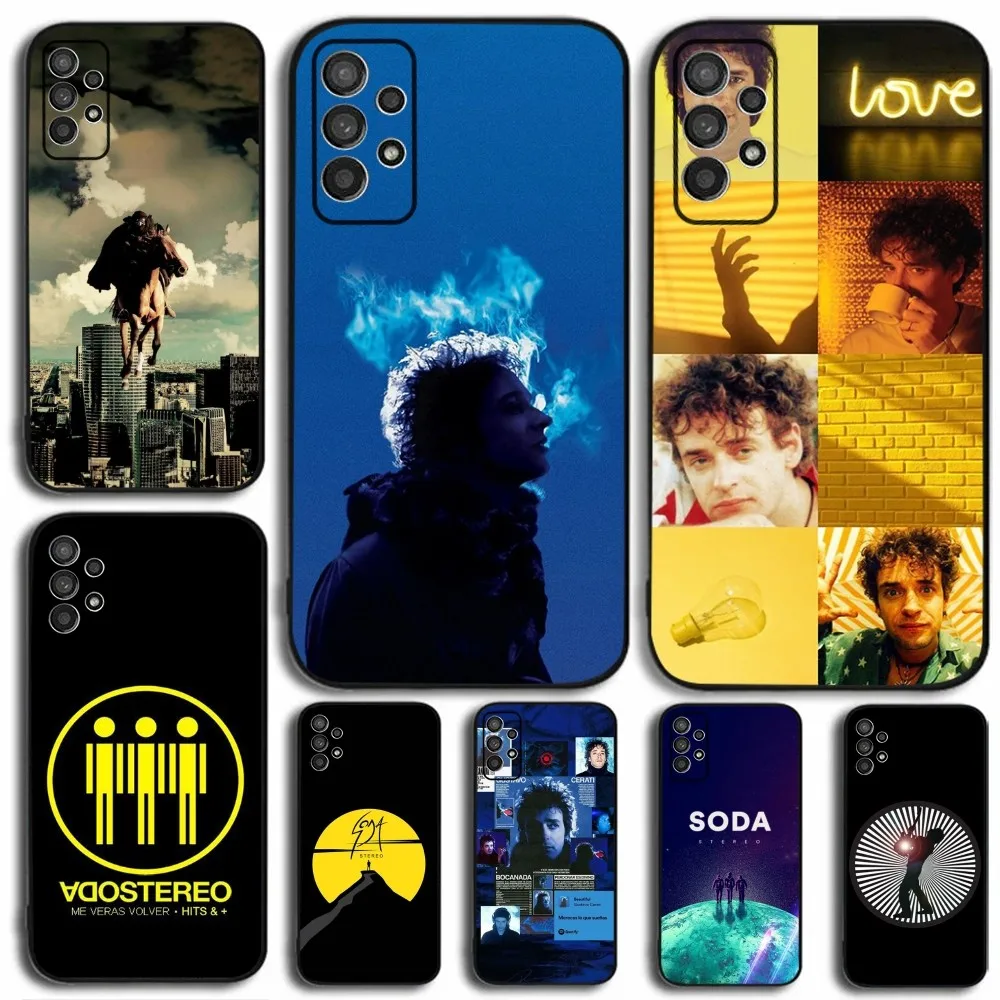 SODA STEREO Band Gustavo Cerati  Phone Case For Samsung Galaxy A13,A21s,A22,A31,A32,A52,A53,A71,A80,A91 Soft Black Cover