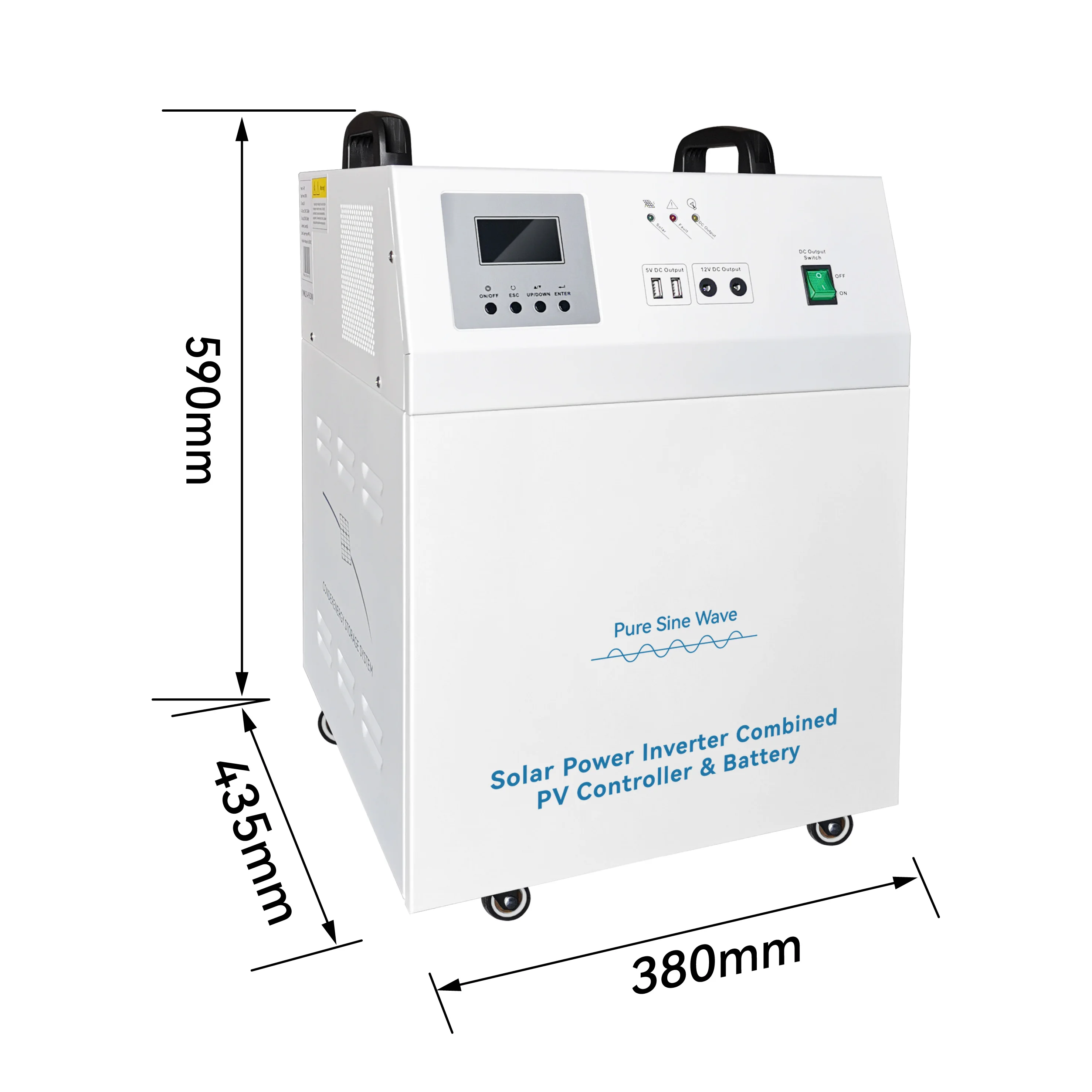 Generatore 5kW e pannello solare sistema di alimentazione ibrido sistema eolico domestico sistema solare off-Grid accumulo di energia