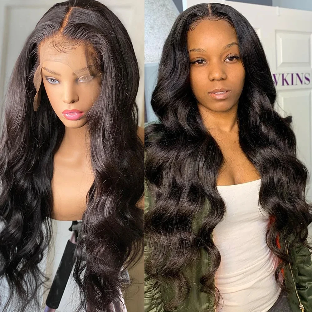 Body Wave Frontal Wig 13x4 Hd Lace 36 Inch Brazilian 100% Remy Hair Glueless Body Wave Lace Front Human Hair Wigs For Women