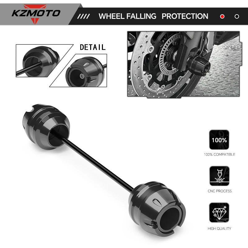 

For CRF1000L Africa Twin CRF1100L Africa Twin 2016-2025 Motorcycle Front Rear Wheel Axle Crash Slider Pad crf1100l crf1000l