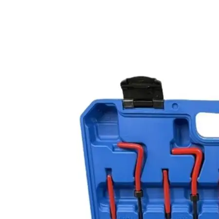 131-Piece Thread Repair Kit for Common Metric Thread Sizes M5 M6 M8 with Titanium-Coated Tools and Compact Storage Case