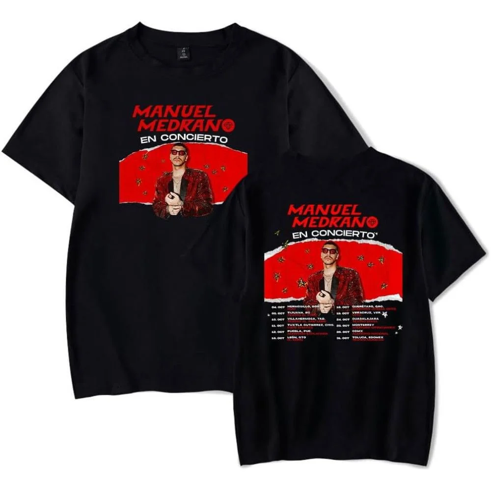 Manuel Medrano En Concierto Merch Short Sleeve T-shirt Unisex Fashion Crew Neck Top