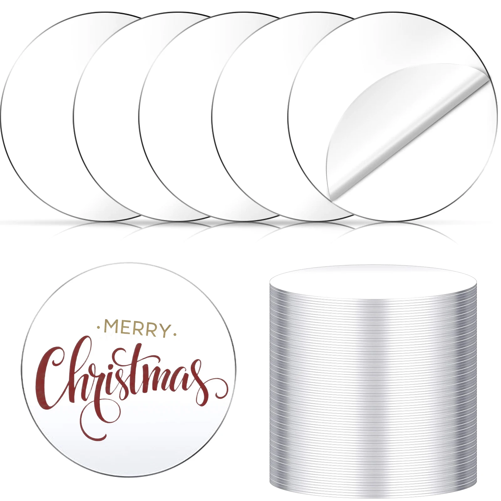 Clear Acrylic Circles Sheets 4inch Blank Round Plexiglass Discs  for DIY Craft Coaster Cake Board Sign Engraving Painting Model