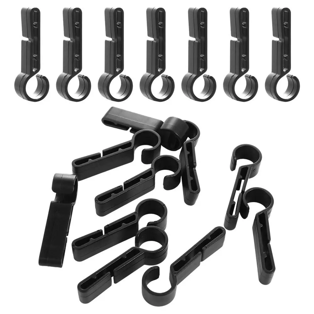 Portable 10 Pcs Outdoor Tool Plastic Headlight Accessories Anti Slip Safety Hook Head Light Clamp Safety Cap Hook Helmet Clip