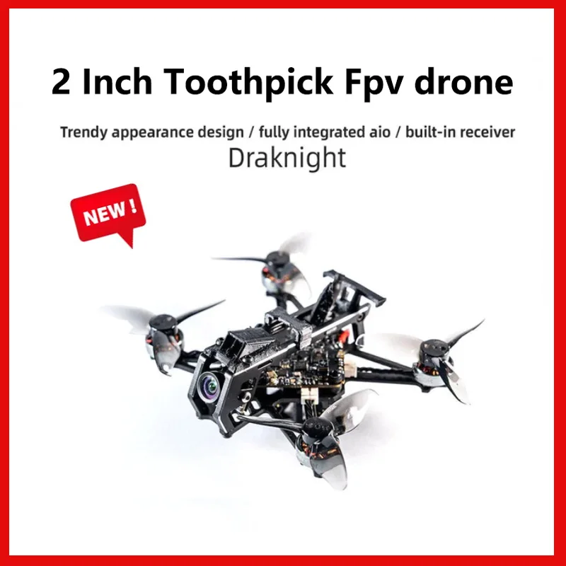 HGLRC Draknight 2 Inch Toothpick V Version 1003 10000KV with ELRS2.4G/Crossfire Nano Fpv Drone