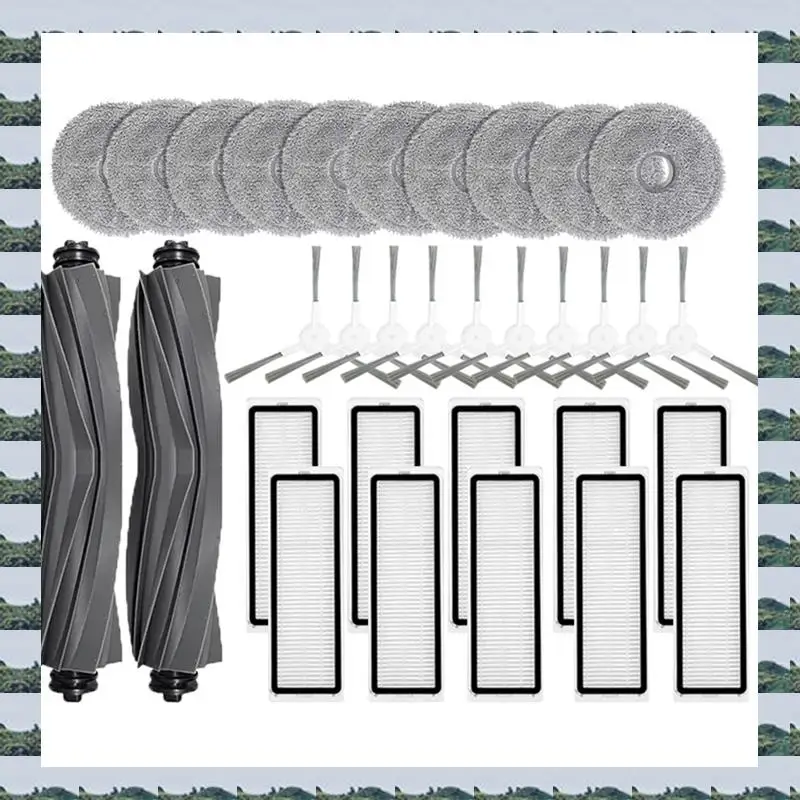 

ABQR для Dreame Bot L10 Prime/L10s Pro запасные части, основная боковая щетка, фильтр Hepa, тканевые подушечки для швабры, аксессуары