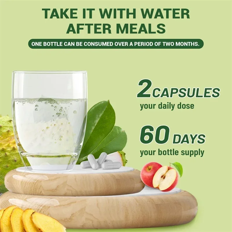 24-In-1 Soursop Capsules - Support Joint and Bone Health, Promote Digestion, Enhance Immunity, and Maintain Overall Health