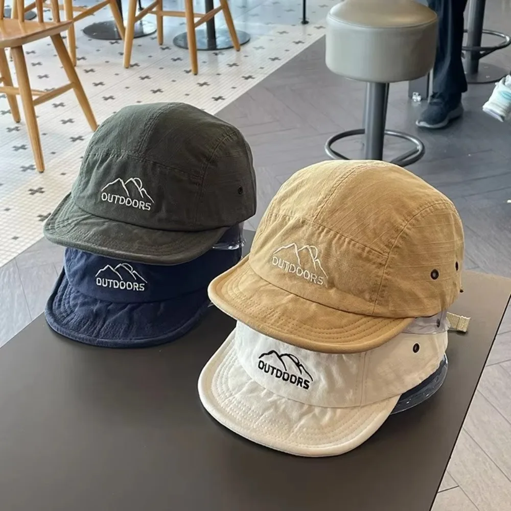 New Short Brim Baseball Cap Sun Protection Adjustable Sports Running Cap Quick-Dry Lightweight Sun Hat Women Men