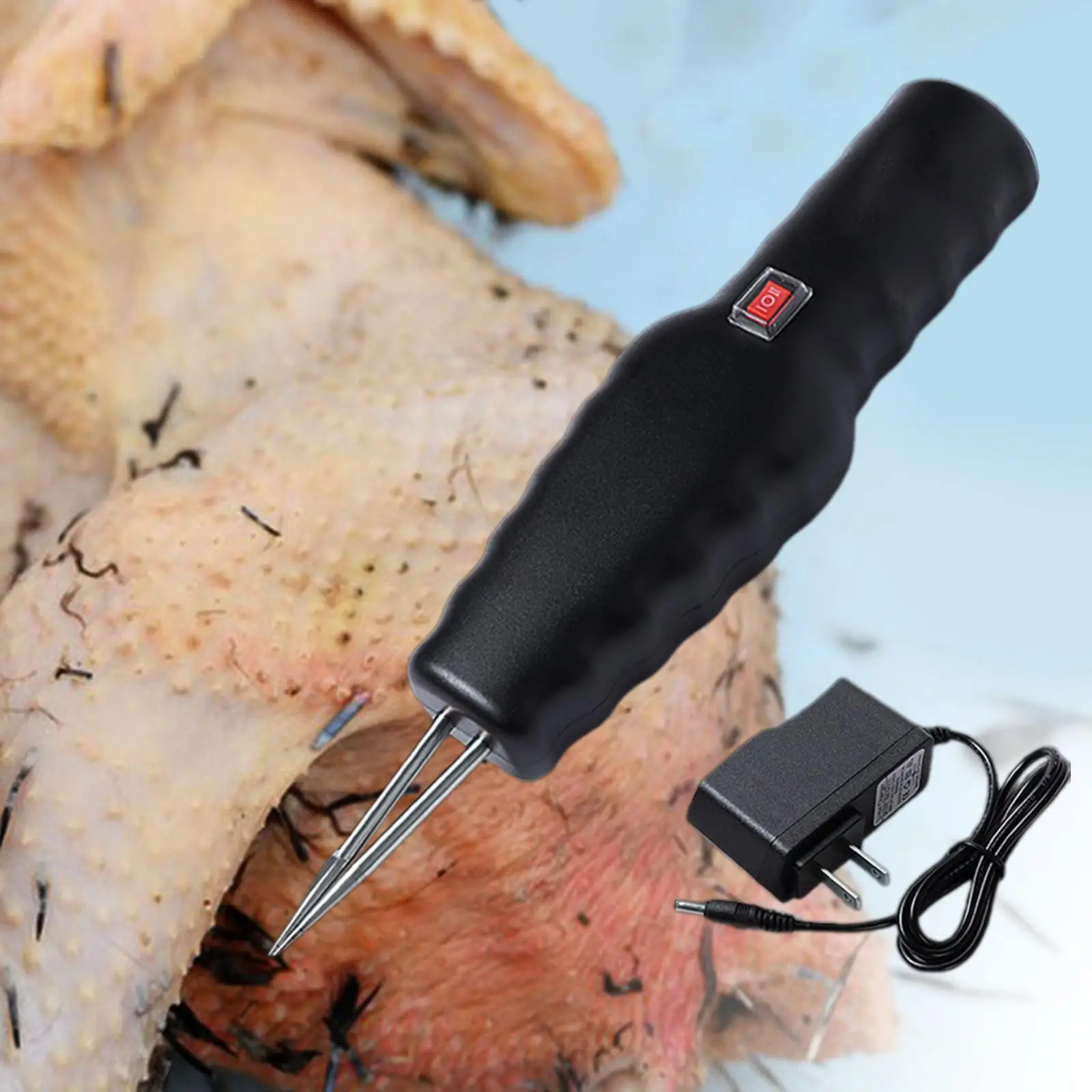 Electric Poultry Plucker Labor Saving Epilator Dehairing Handheld Chicken Plucker Machine for Chicken Turkey Plucking Goose Duck