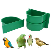 10/15/20 Pcs Bird Cage Food Boxes Trough Parrot Feeder Food Water Bowl Cup Budgerigar Macaws Canary Bird Feeding Food Boxes