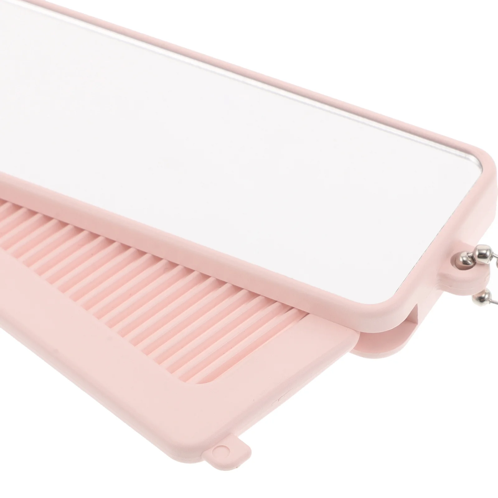 3 pçs portátil mini espelho e pente conjunto compacto dobrável bolso escova de maquiagem acessível ferramenta estilo cabelo para mulher espelho e pente