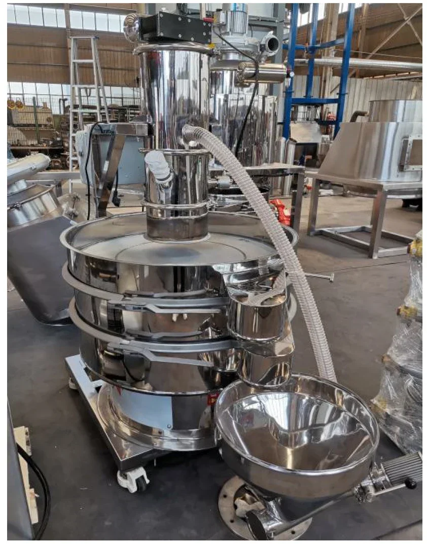 Round powder vibrating screen machine Fine powder vibrating screen machine