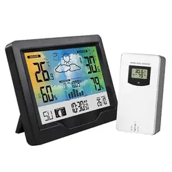 Multifunctional APP Control Weather Station Smart Digital Indoor Outdoor Hygrometer Color Wireless WiFi Temperature Gauge Clock