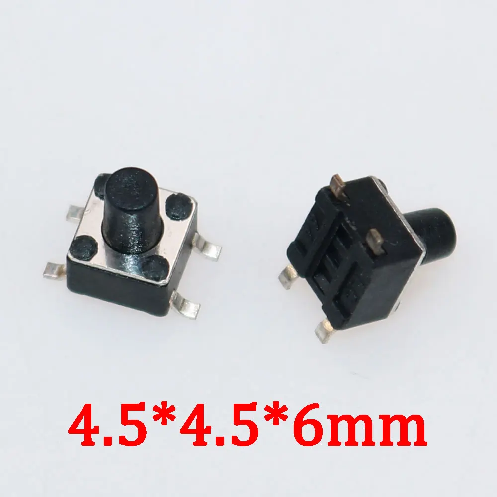 10 Stück/Los 4,5x4,5 Taktsc halter Druckknopf schalter Kupfer 4-polig smt smd Mikrosc halter 4,5x4,5x5/6/mm – Detail 5