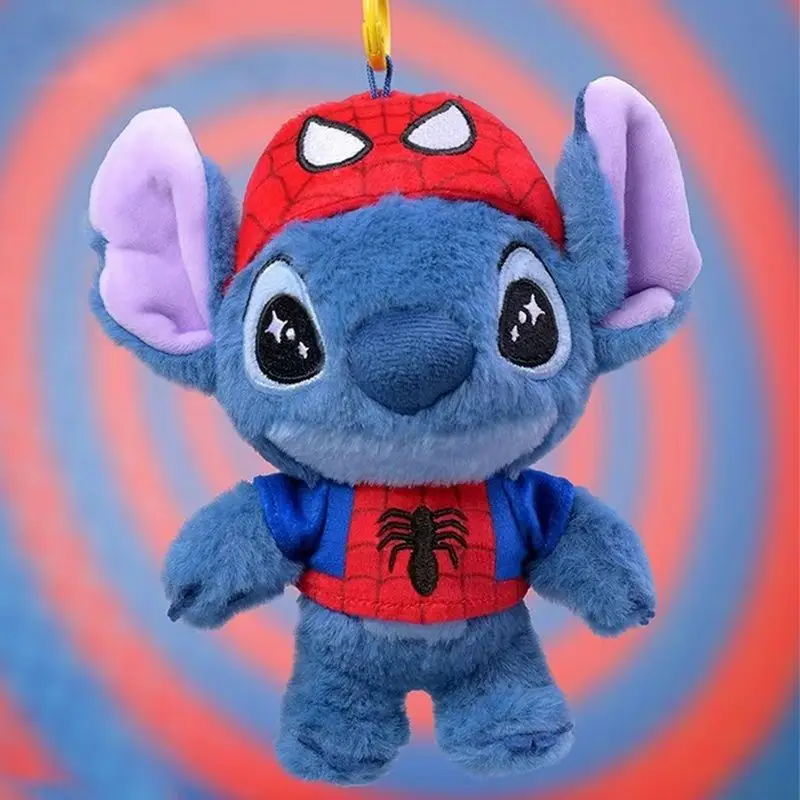 ¡NUEVO! Llaveros de peluche de punto para niños, juguete de colección, figuras de Thor Iron Man Spider Man, bolsa de juguetes, colgante, regalos sorpresa de Navidad