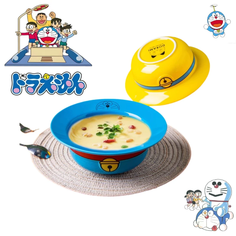 

Doraemon Dorami film and television peripherals cartoon ceramic bowl high value creative household instant noodle salad bowl