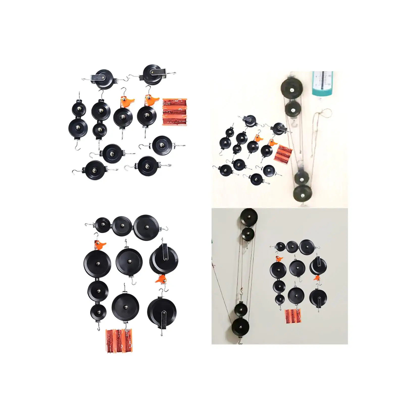 Physics Pulley Set Pulleys Block Physics Experiments Labs Children Demonstrator Learning Toys School Pulley Block Set