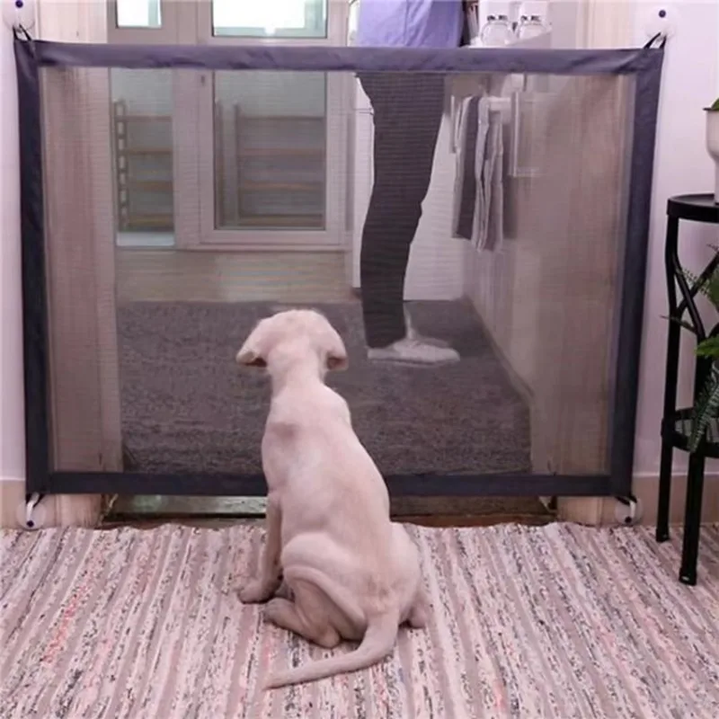 

Portable Foldable Rectangular Pet Protection Net Protective Isolation Barrier Upgraded Version of Household Dog Isolation Net
