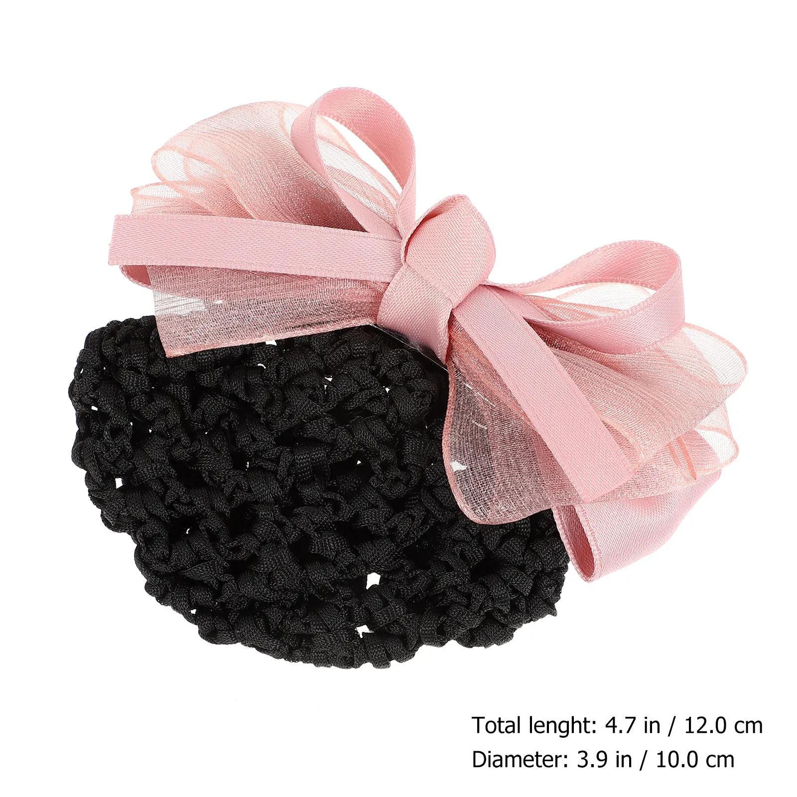 Professional Mesh Bow Hair Snood Elastic Bun Cover for Women – Stylish & Comfortable Work Headdress