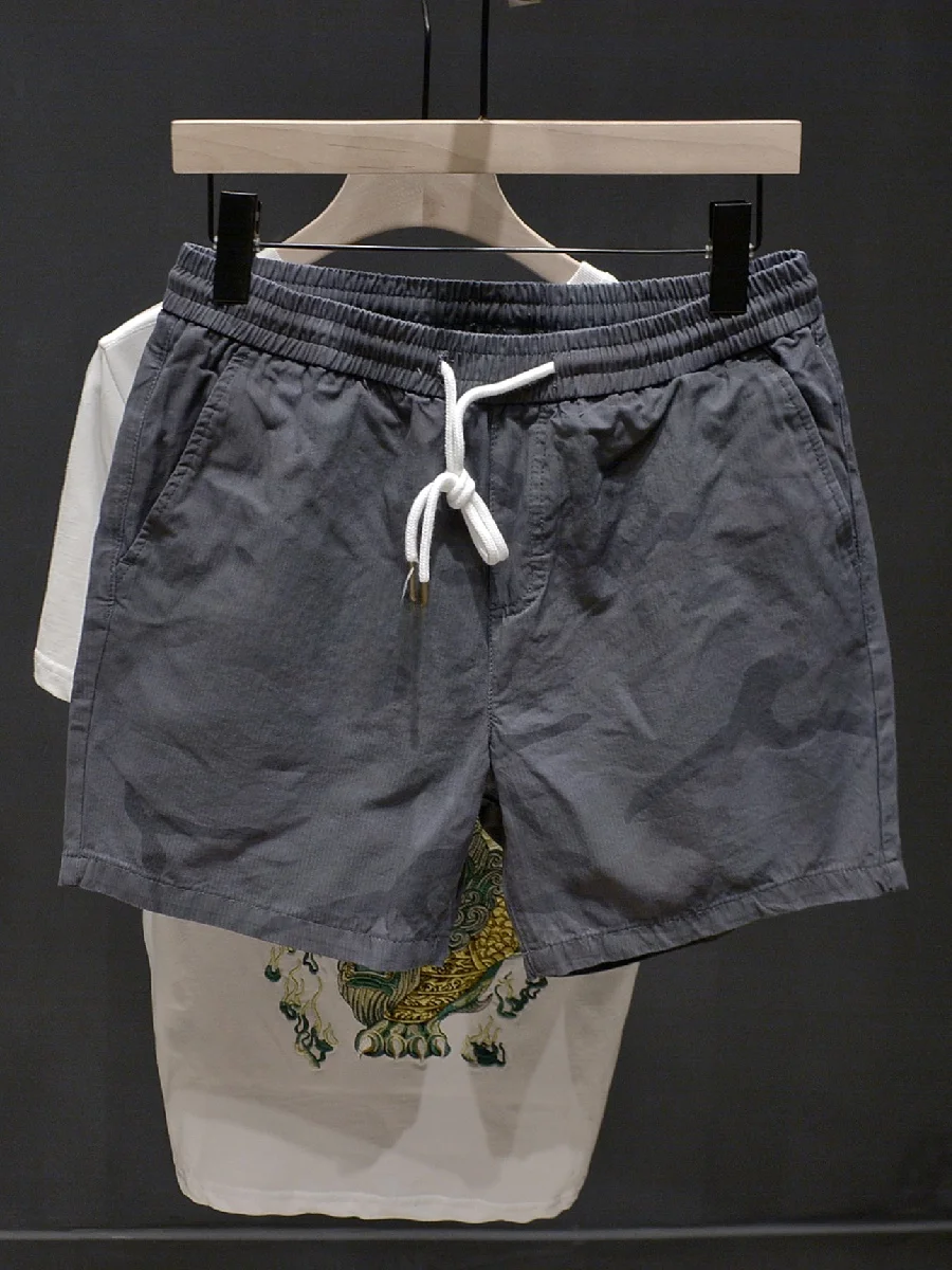 

Американские камуфляжные брюки в стиле ретро, свободные пляжные брюки, мужские повседневные брюки длиной до колена, молодежные витали, хлопок 00%