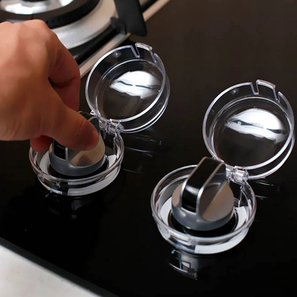 

4 pcs Stove Knob Cover Gas Cooker Safety Guard Home Protective Cover For Kids Pets Heat Resistant Durable Kitchen Gas Control