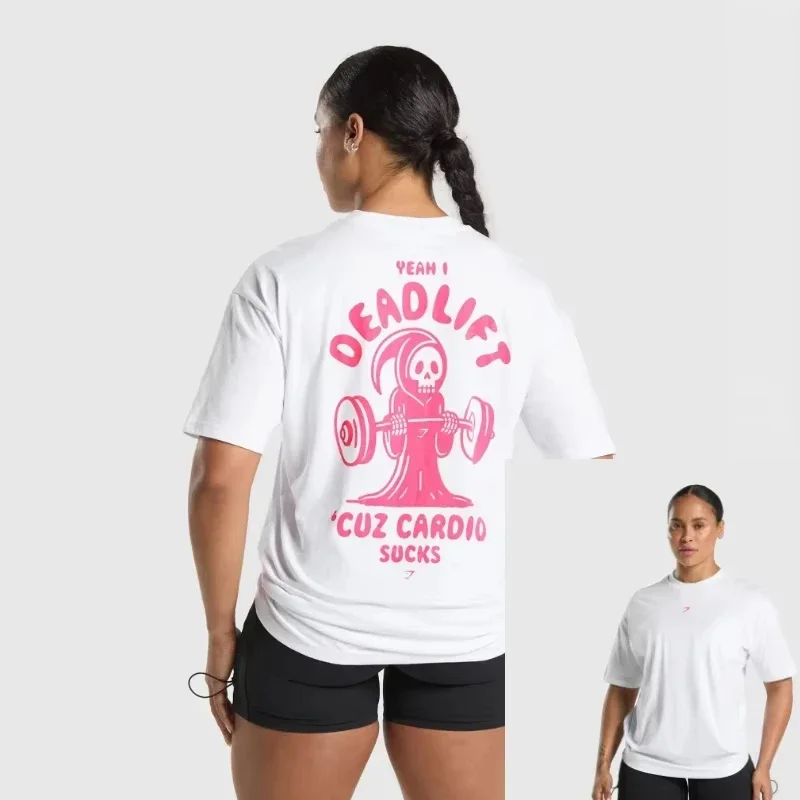 

Лето 2025 г., женская футболка American Muscle Street Fitness с коротким рукавом, женская футболка Chris Training, силовой свободный топ