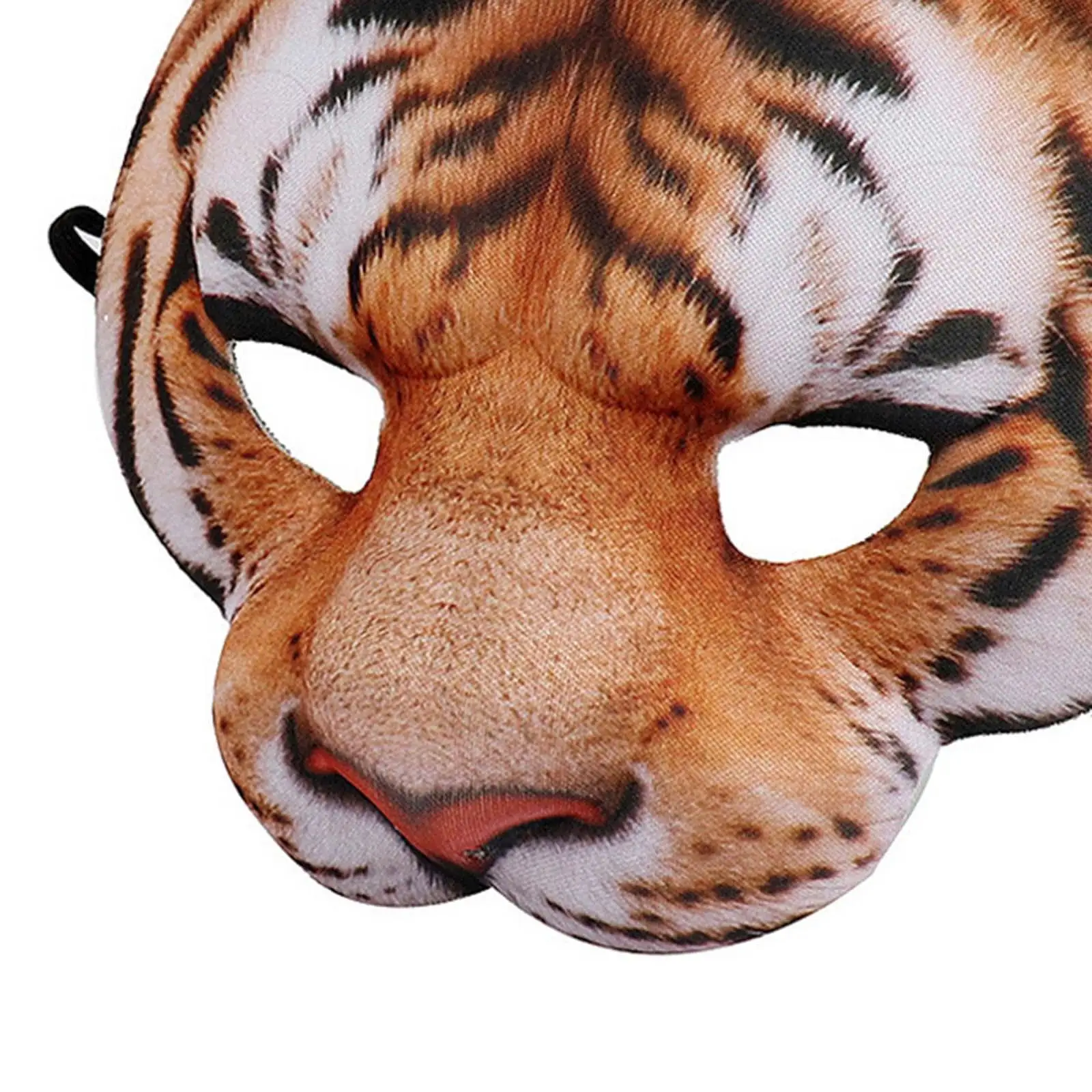 Máscara de animal do zoológico assustador, acessório de meia face, suprimentos para festa, máscaras decorativas para