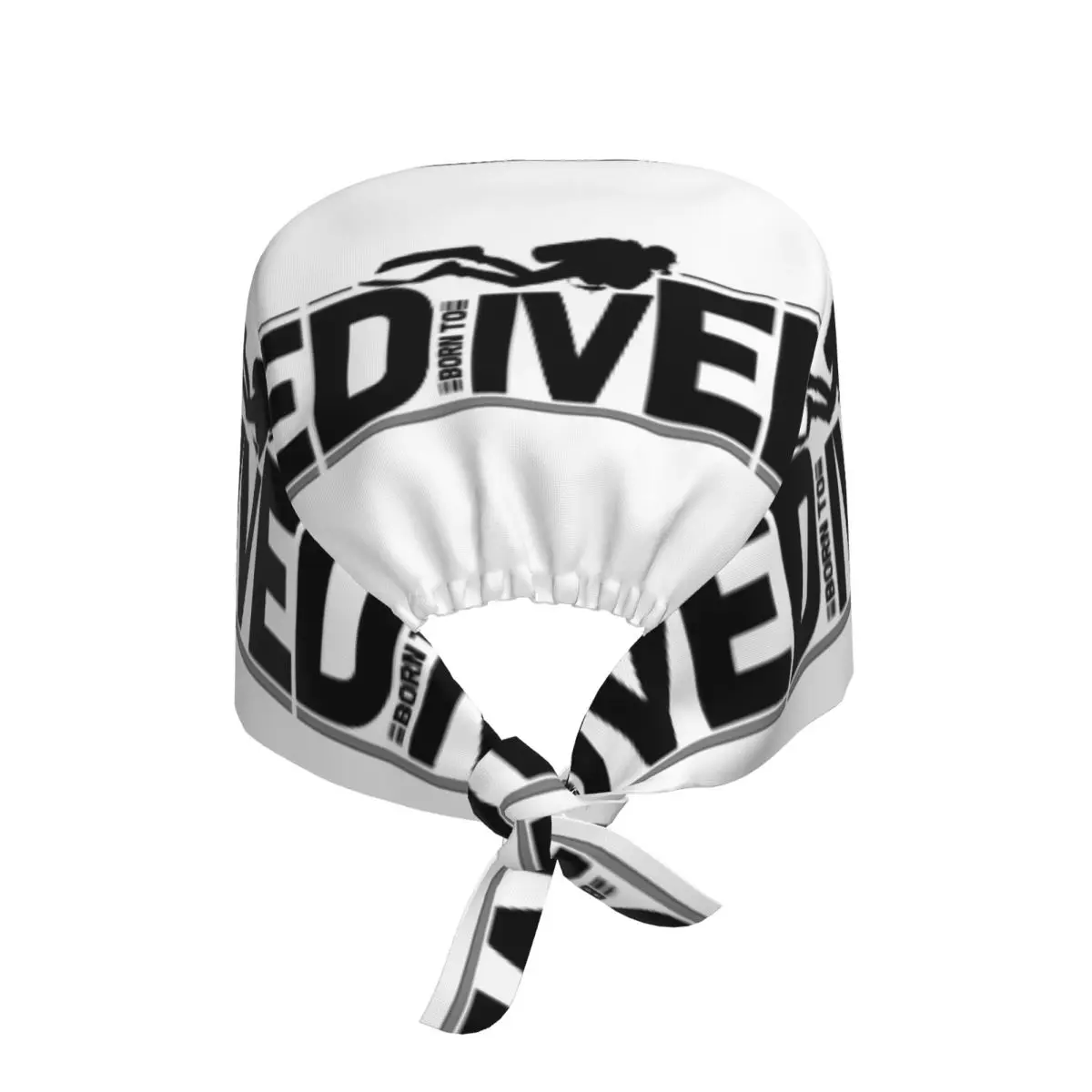 Born To Dive Diver Diving Instructor Medical Staff Scrubs Hat Men Women For Chef Hat Scrub Caps