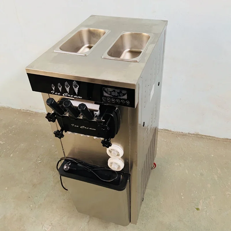 

Tabletop Automatic Soft Ice Cream Equipment With 25L/H Output Designed For Milk Tea Shop Buffet Restaurant Commercial