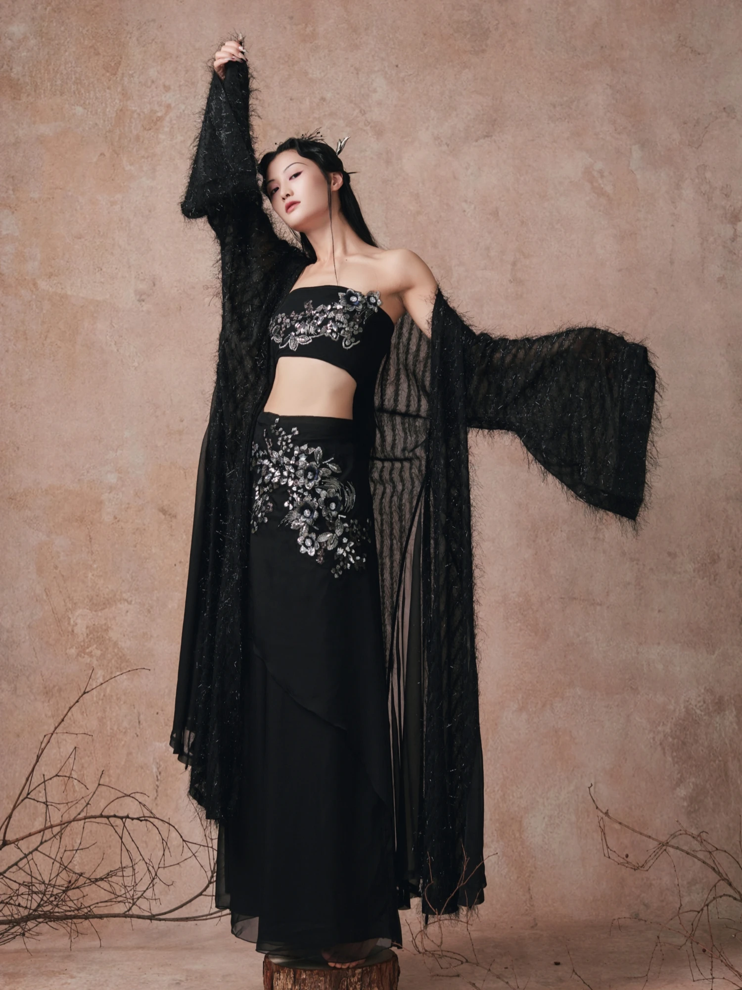 

Костюм WYZ Cover【Xuanxiu Ningliang】 для выступлений, джазовых танцев и фотосессий в традиционном китайском стиле