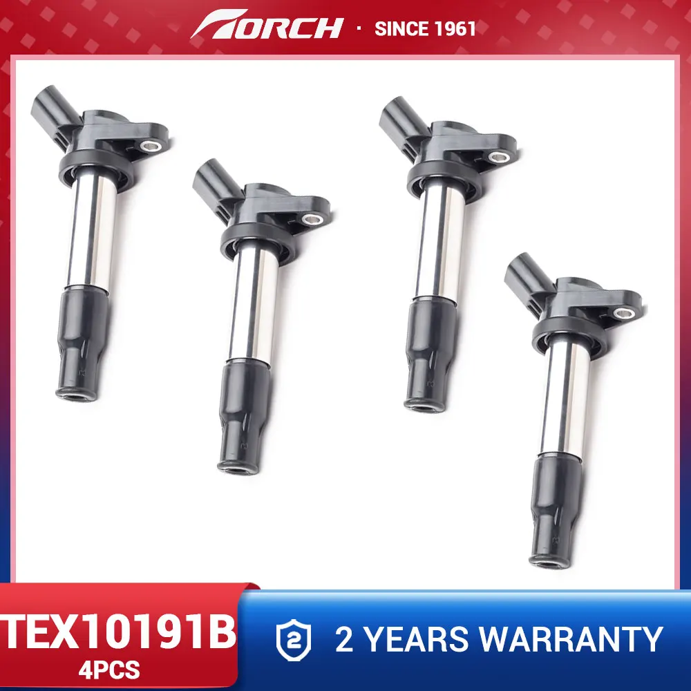 4PCS Ignition Coils Torch TEX10191B Replace for 3705100-E01-00 SCG3117X SCA3705100 2036001200 1016050839 4A153705020 28244734