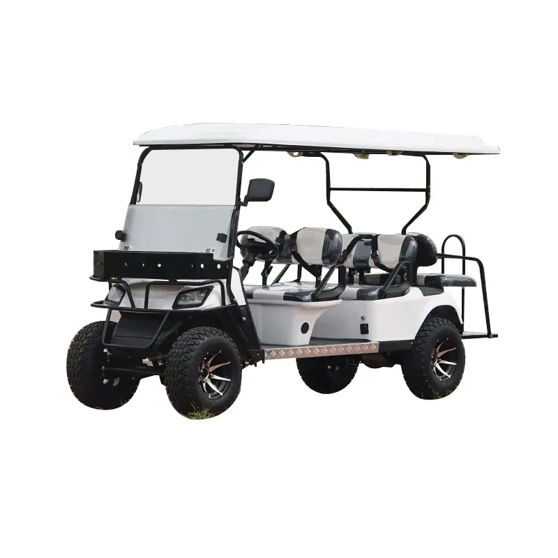 Electric golf cart, four-wheel sightseeing car, school park community property scenic spot tour battery car