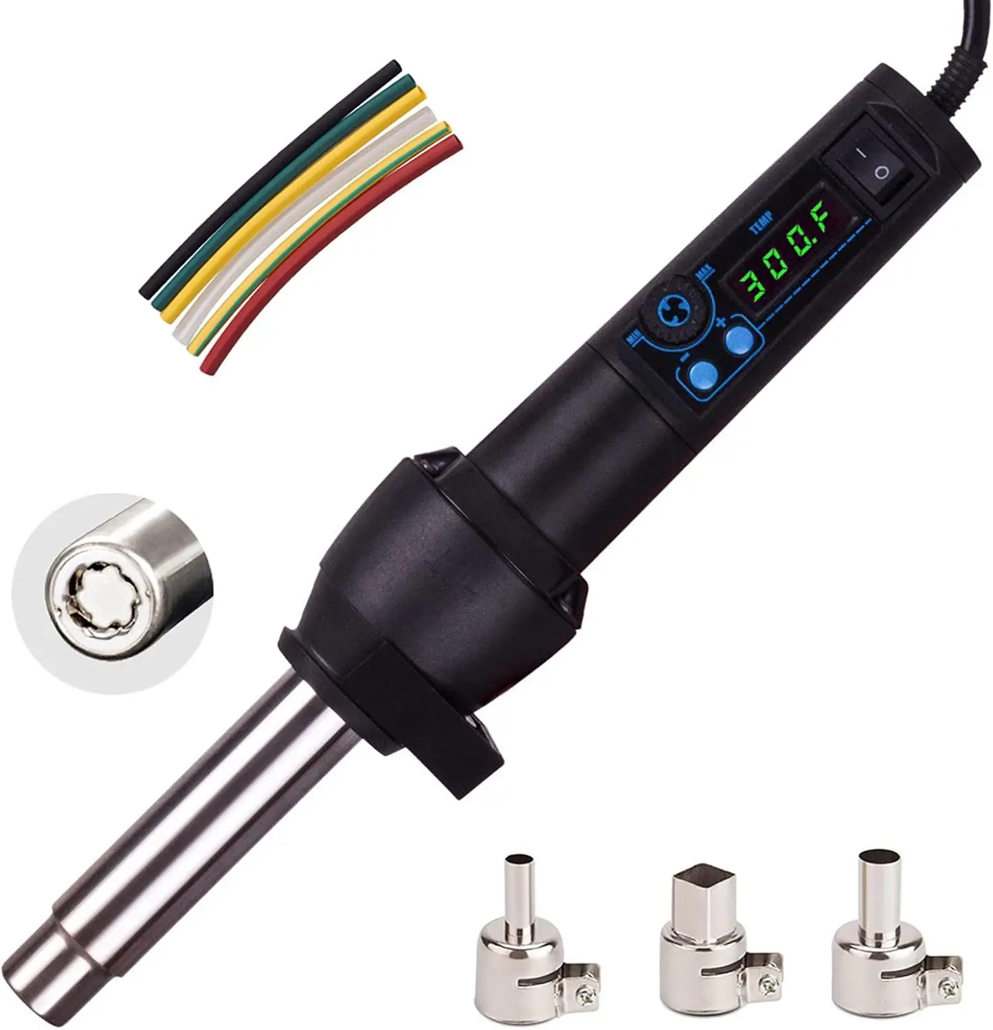 

Термопистолет, виниловая термоусадочная паяльная станция iHGun-1, 650 Вт, точность ВВС и регулируемая температура, светодиодный дисплей