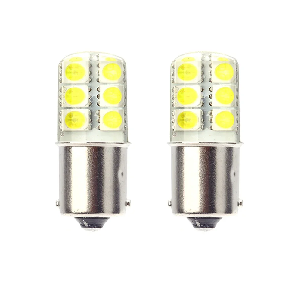 1x Ba15s Led 1156 P21w Car Signal Light Silica Gel Auto Vehicle Wedge Motor Brake Turn Park Lamp White Drop Shipping Supported