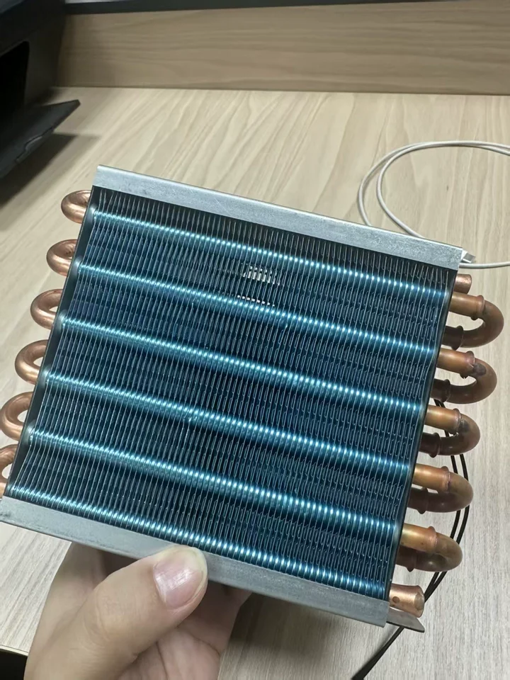 

7mm copper tube small radiator condenser water cooling circulation cooling cooling fan