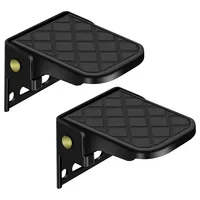 2PCS Folding Truck Bed Step Anti-Slip for Boat Trailer Bumper Pickup Truck Tailgate Ladder Campers RV Exterior Accessories