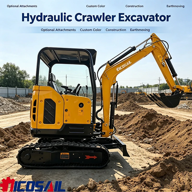 

Customizable Hydraulic Crawler Excavator with Optional Attachments and Custom Color for Construction & Earthmoving