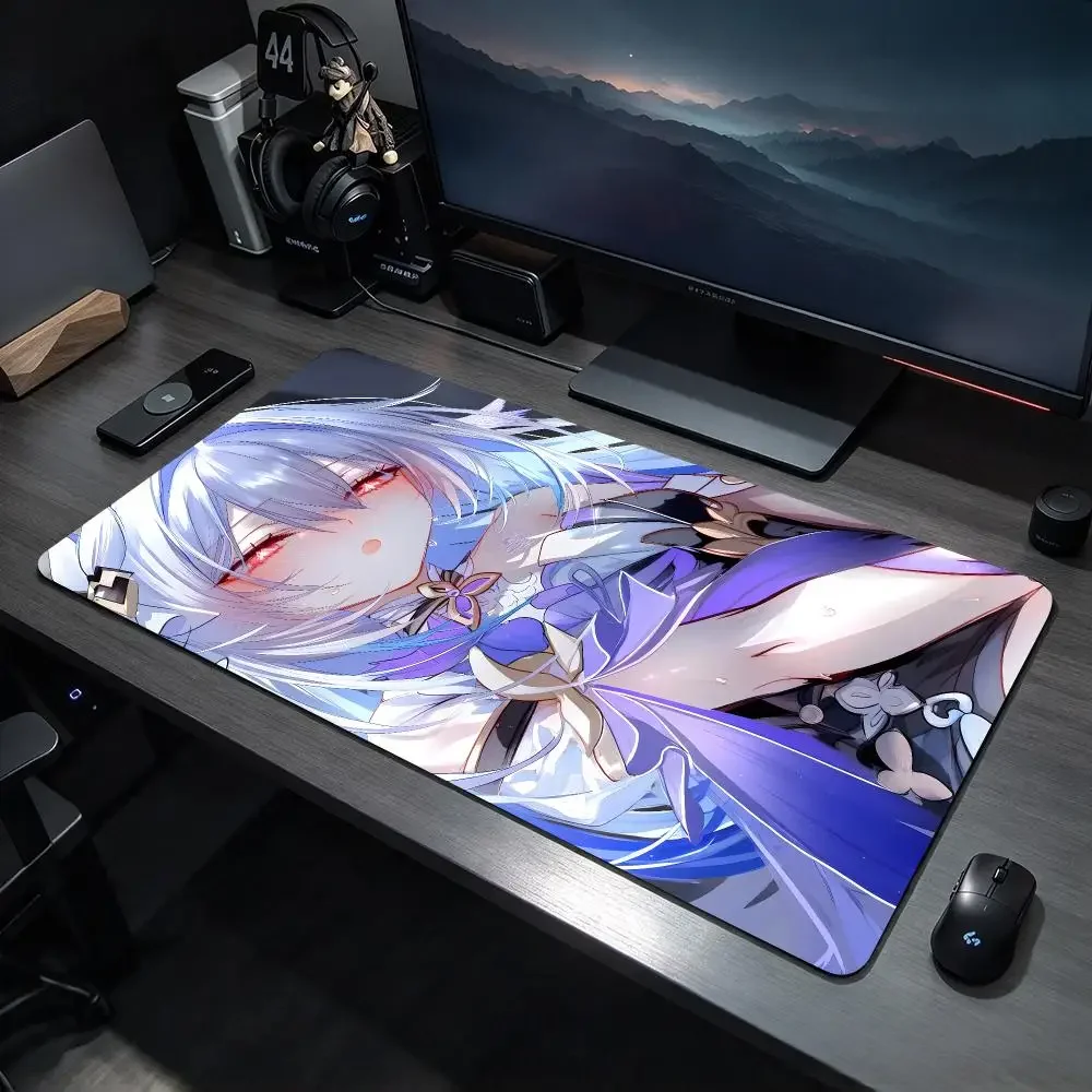 Openworld Game G-Genshin Impact Skirk Mouse Pad Large Gaming Mousepad Desk Mat Non Slip Bottom Featuring Stitched Edges