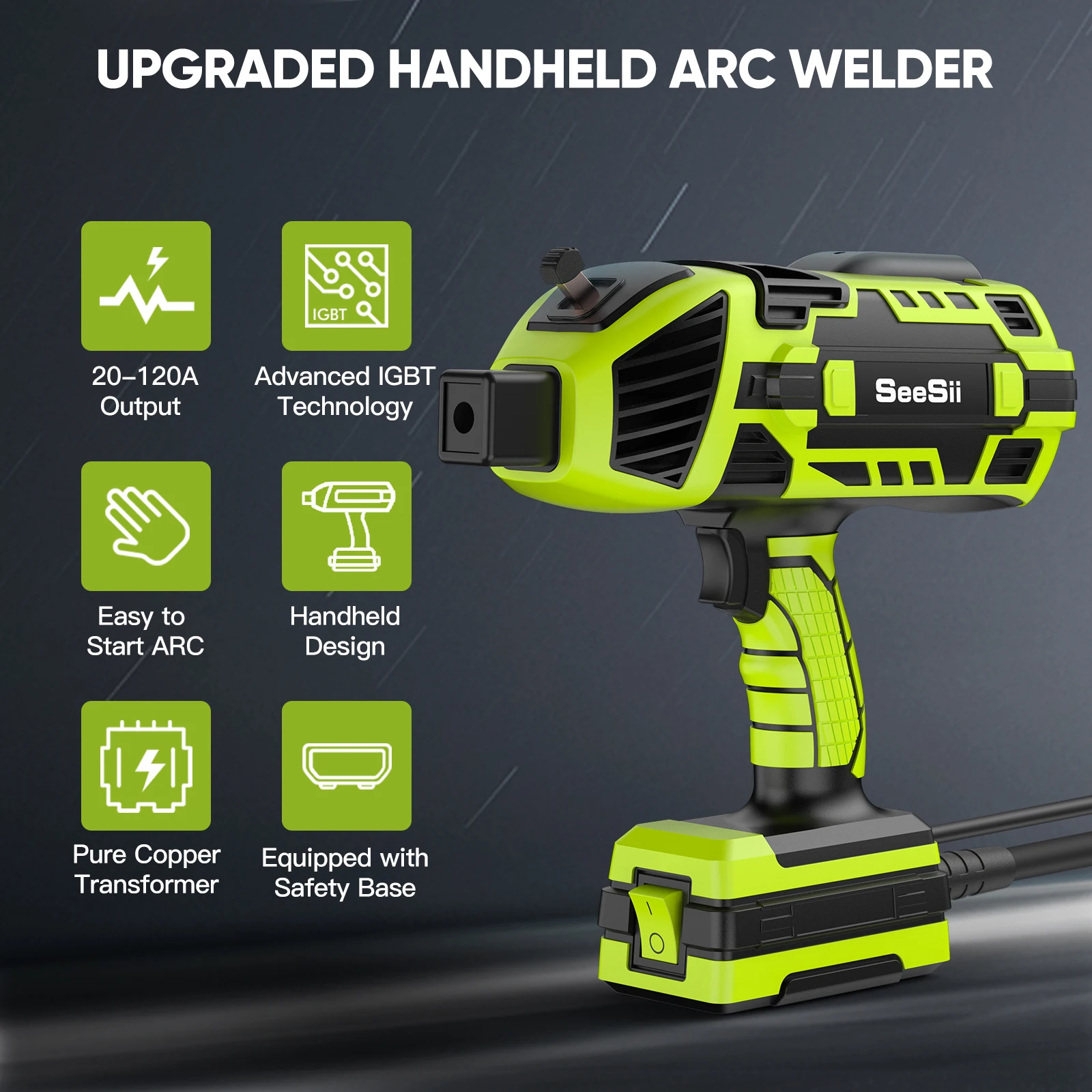 New Upgraded Welding Machine 110V Handheld Welder with IGBT Inverter 6 Variable Current Adjustment, Portable ARC Welder Gun