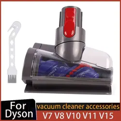 Mini Motorized Brush Head for Dyson V7 V8 V10 V11 V15 Vacuum Cleaner, Pet Hair Cleaning Tool, for Carpeted Stairs,Couch Cushions