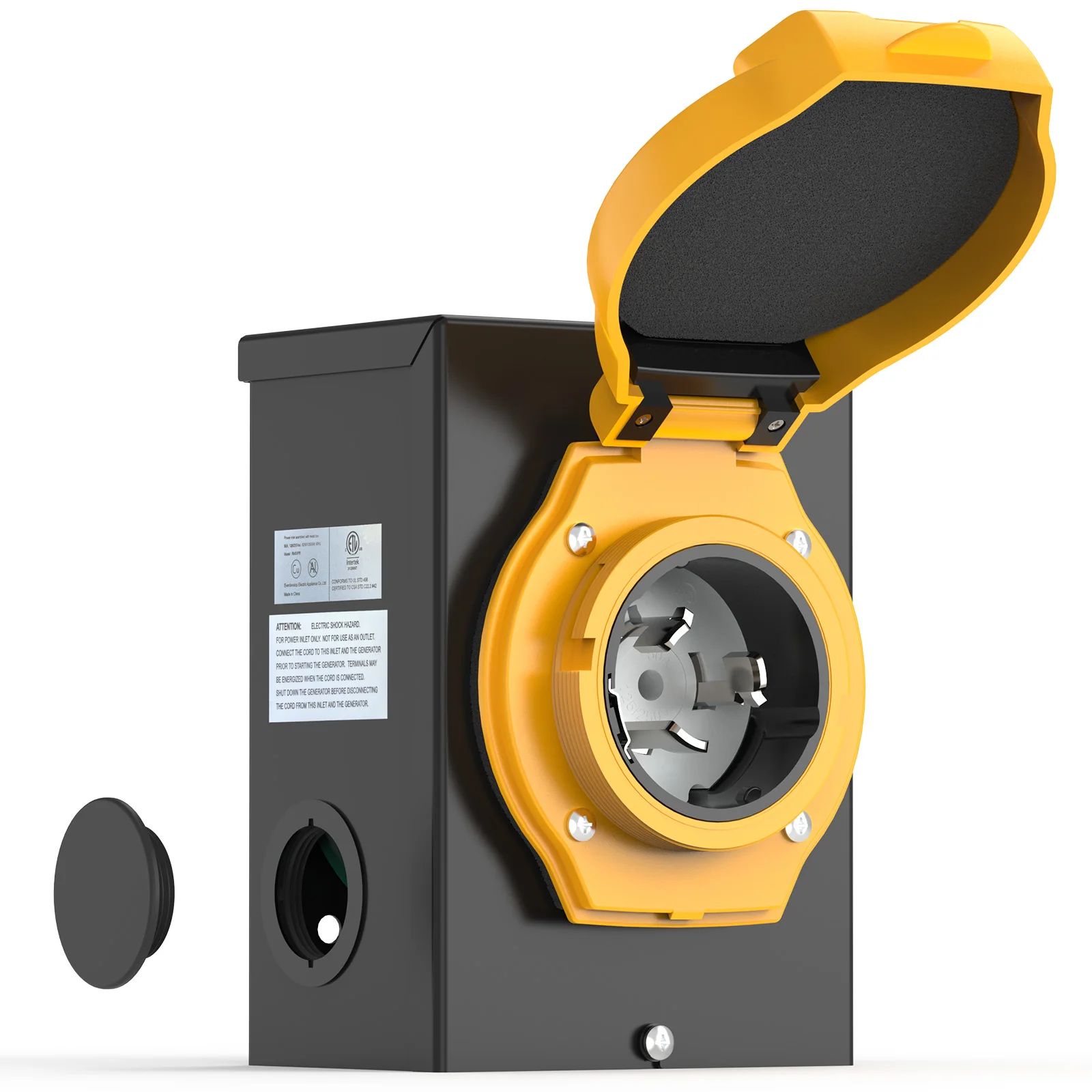 

Впускной блок питания генератора TOOLIOM NEMA SS2-50P, 50 А, 125/250 В, 12500 Вт, 3-контактный всепогодный уличный светильник со светодиодной подсветкой, внесен в список ETL