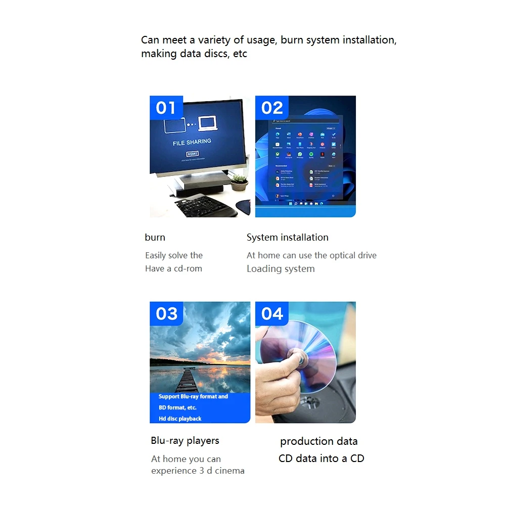 

USB3.0 Внешний мобильный Bluetooth-рекордер TYPE-C DVD-рекордер Портативный привод Blu-Ray Поддержка 3D 25G 50G для настольных ноутбуков