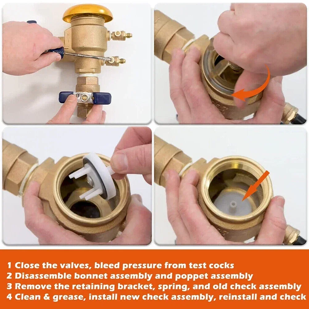 905-052 Check Valve Assembly Repair Kit For Febco Model 765-1" And 1-1/4" Retainer ABS Plastic Check Valve Banthroom Parts