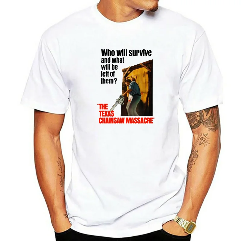 Футболка в стиле ретро «Техасская пила бойня», винтажный топ с коротким рукавом и круглым вырезом в стиле ретро 60-х, с фильмом ужасов, из 100% хлопка