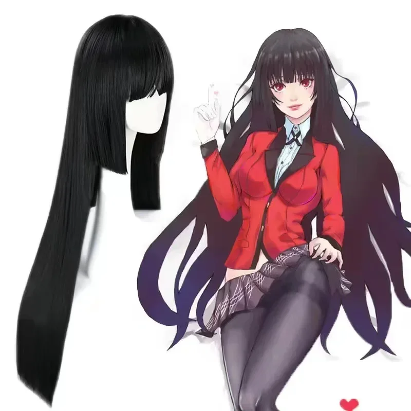 Kakegurui Jabami Yumeko Cosplay para meninas, uniforme de Halloween, Sayaka Jogador Compulsivo, saia plissada anime, conjunto completo